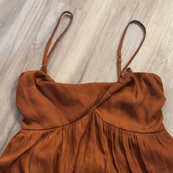 American Threads Rust Mini Dress - Picture 2 of 4